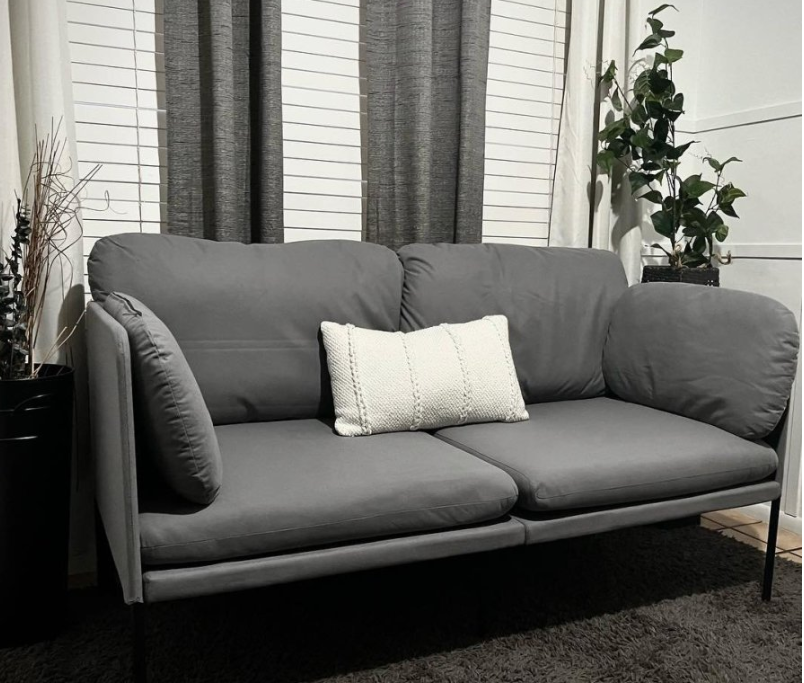 Upholstered Loveseat Gray - Room Essentials
