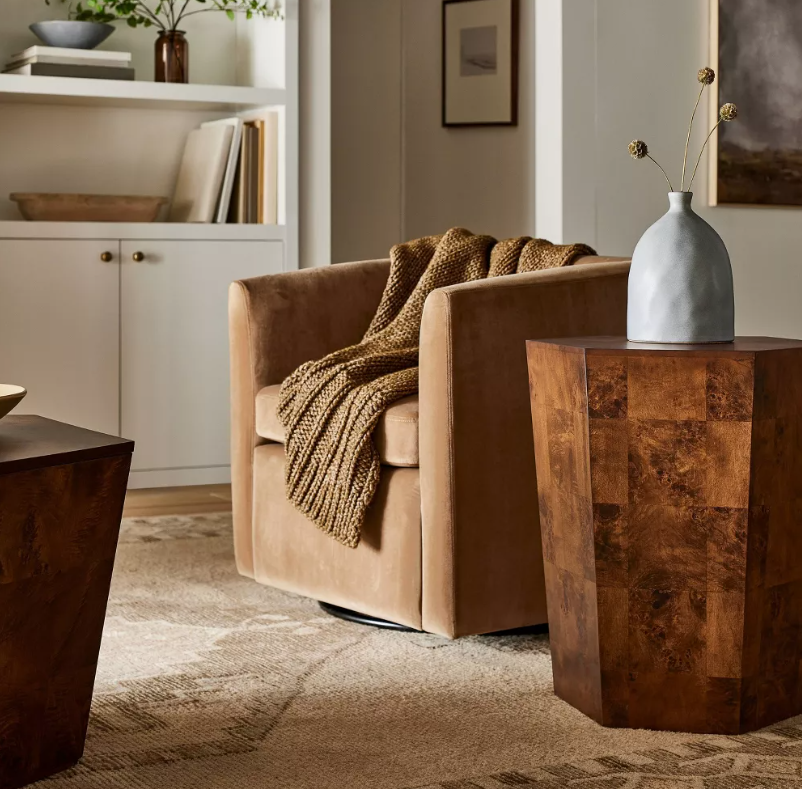 Ogden Burled Wood Accent Table - Threshold™ designed with Studio McGee