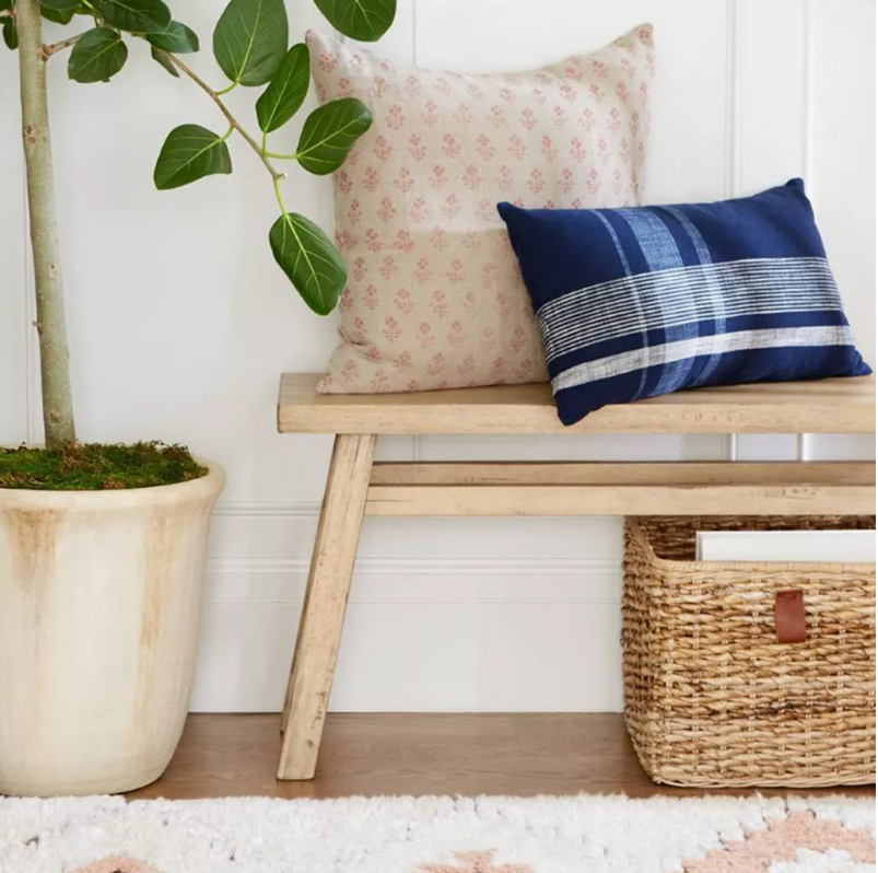Thatcher Wood Bench - Threshold designed with Studio McGee