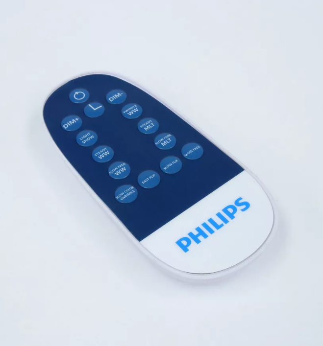 Philips 7.5' Lit Balsam Teardrop Bicolor Multi Function Twinkle Led Lights Autoconnect Foot Pedal with Remote Control