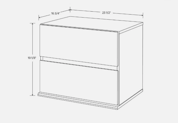 2 Drawer Modular Nightstand White - Room Essentials