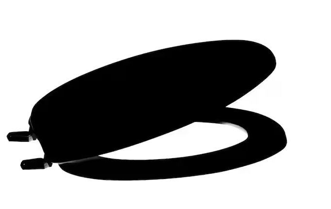 Elongated Toilet Seat in Black