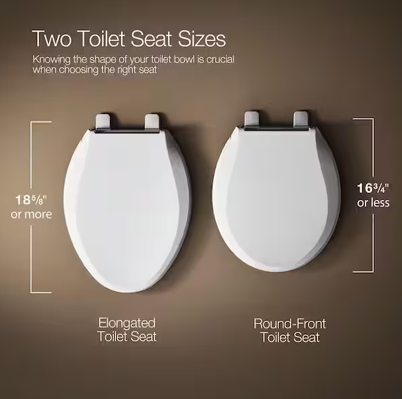 Cachet Round Antimicrobial, Soft Close Toilet Seat in White