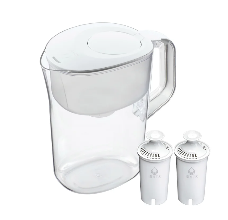 Brita Champlain Water Filter Pitcher, 10 Cup with 2 Filters