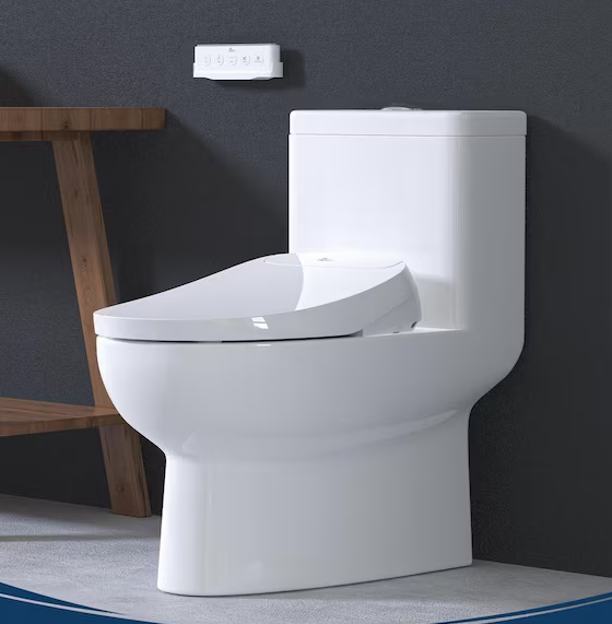 Discovery DLS Electric Bidet Seat for Elongated Toilets in White with Auto Open