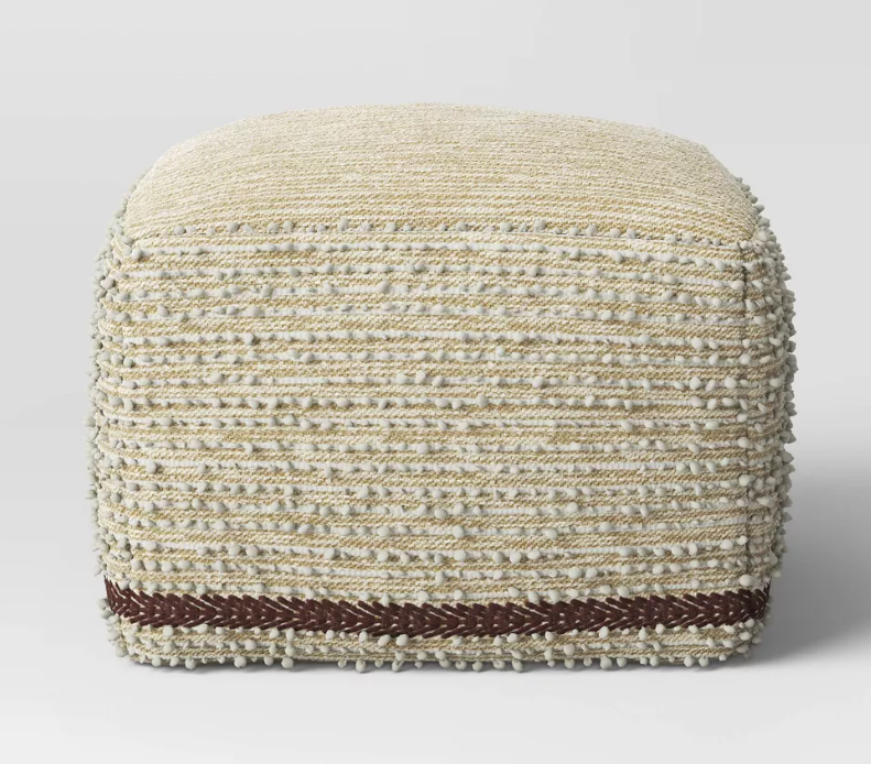 Branchville Square Pouf Cream Boucle - Threshold™