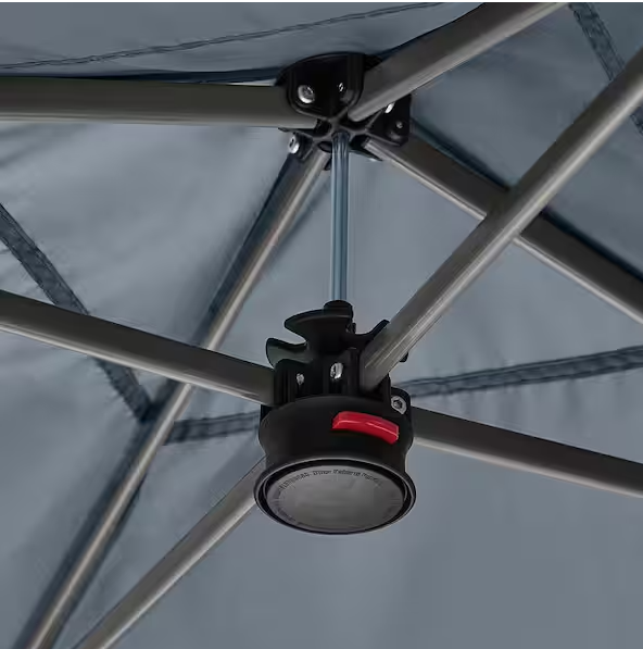 8 ft. X 8 ft. Grey Straight Leg Instant Canopy Pop Up Tent Sto-N-Go