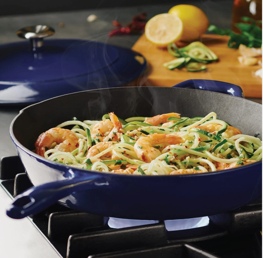 Tramontina 12" Enameled Cast Iron Skillet with Lid