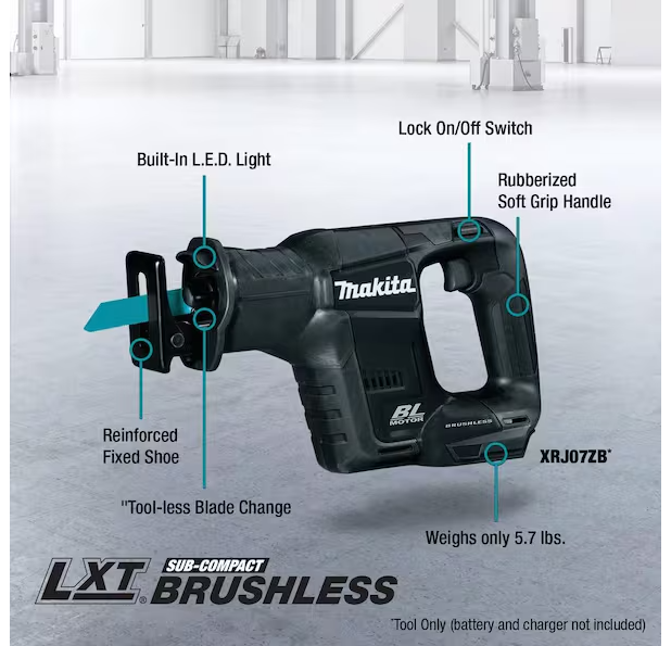 18V LXT Sub-Compact Lithium-Ion Brushless Cordless Variable Speed Reciprocating Saw (Tool-Only)