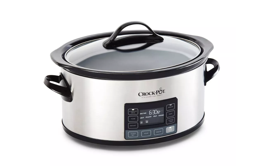 Crock-Pot 7-Quart Slow Cooker, Portable Programmable with Timer