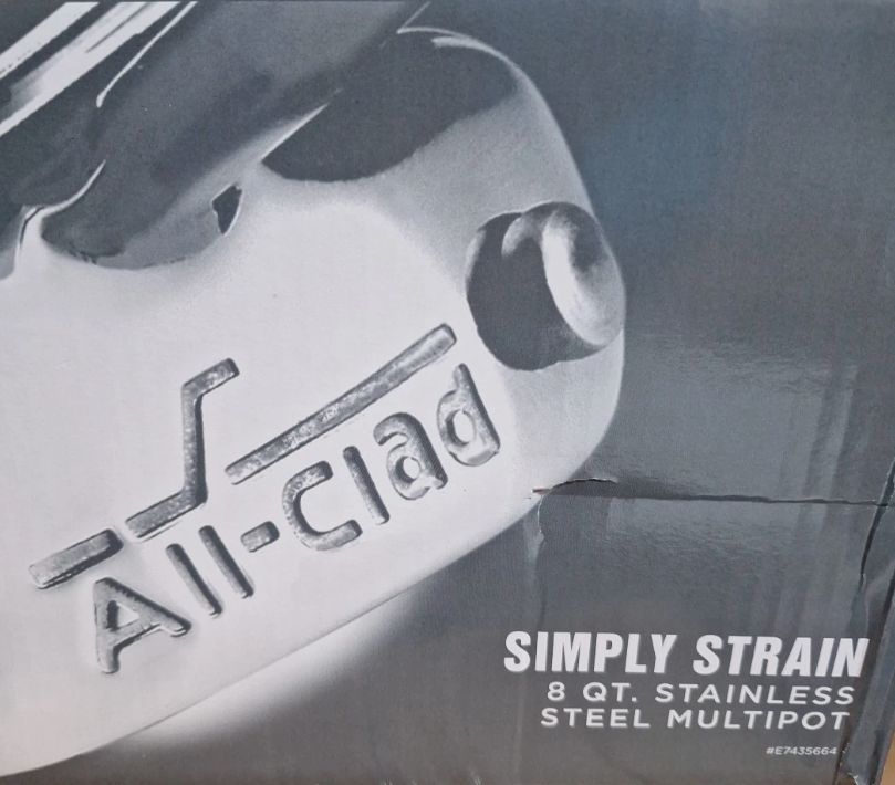 All-Clad All Clad Simply Strain Stainless Steel Stockpot W/ Lid 8 Quart