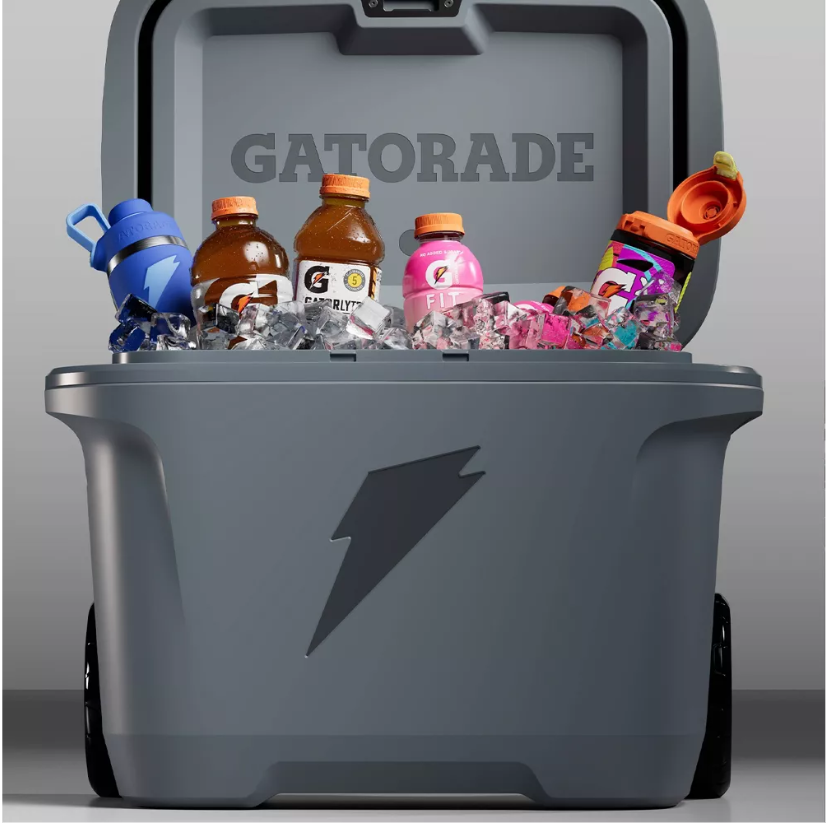 Gatorade 50qt Ice Rolling Cooler - Gray