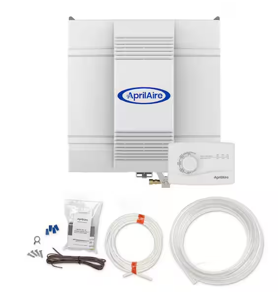 Fan-Powered Evaporative Whole-House Humidifier with Manual Control and Installation Kit, 18 Gal. Up to 5,300 sq. ft.