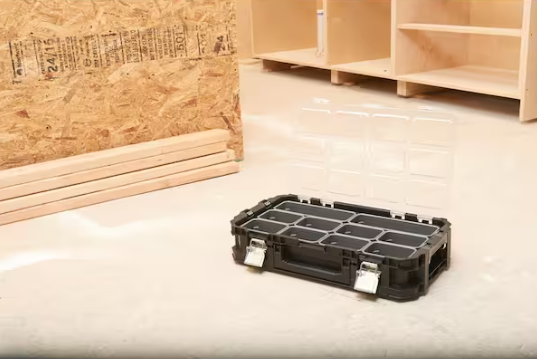 Husky Connect Stackable Portable Heavy Duty Lightweight 10-Compartment Small Tool and Parts Organizer