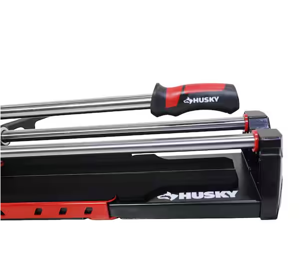 Husky 24 in. Tile Cutter with Tungsten Carbide Blade and Adjustable Gauge