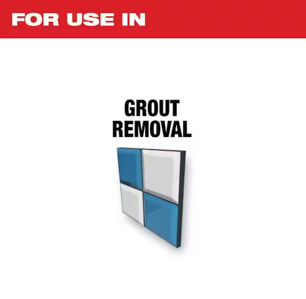 Milwaukee Universal Fit OPEN-LOK Diamond MAX Diamond Grit Grout Removal Multi-Tool Blade (1-Pack)