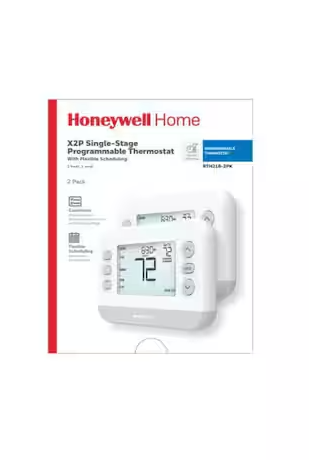 X2P Thermostat Programmable Total Flex 1 Heat/1 Cool 2-Pack
