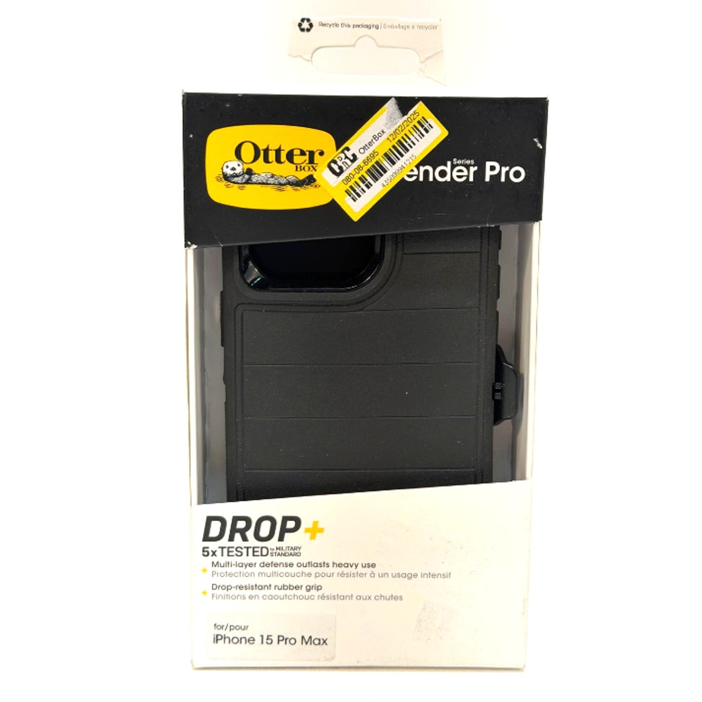 Otterbox Dedender Pro Case Black for iPhone 15 Pro Max -