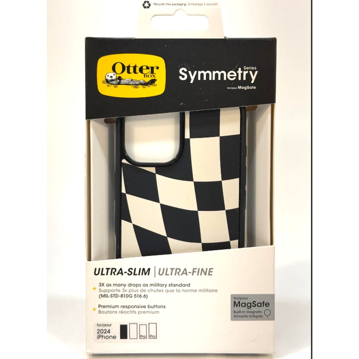 OtterBox Symmetry MagSafe Case for iPhone 16 (2024) – Checkerboard