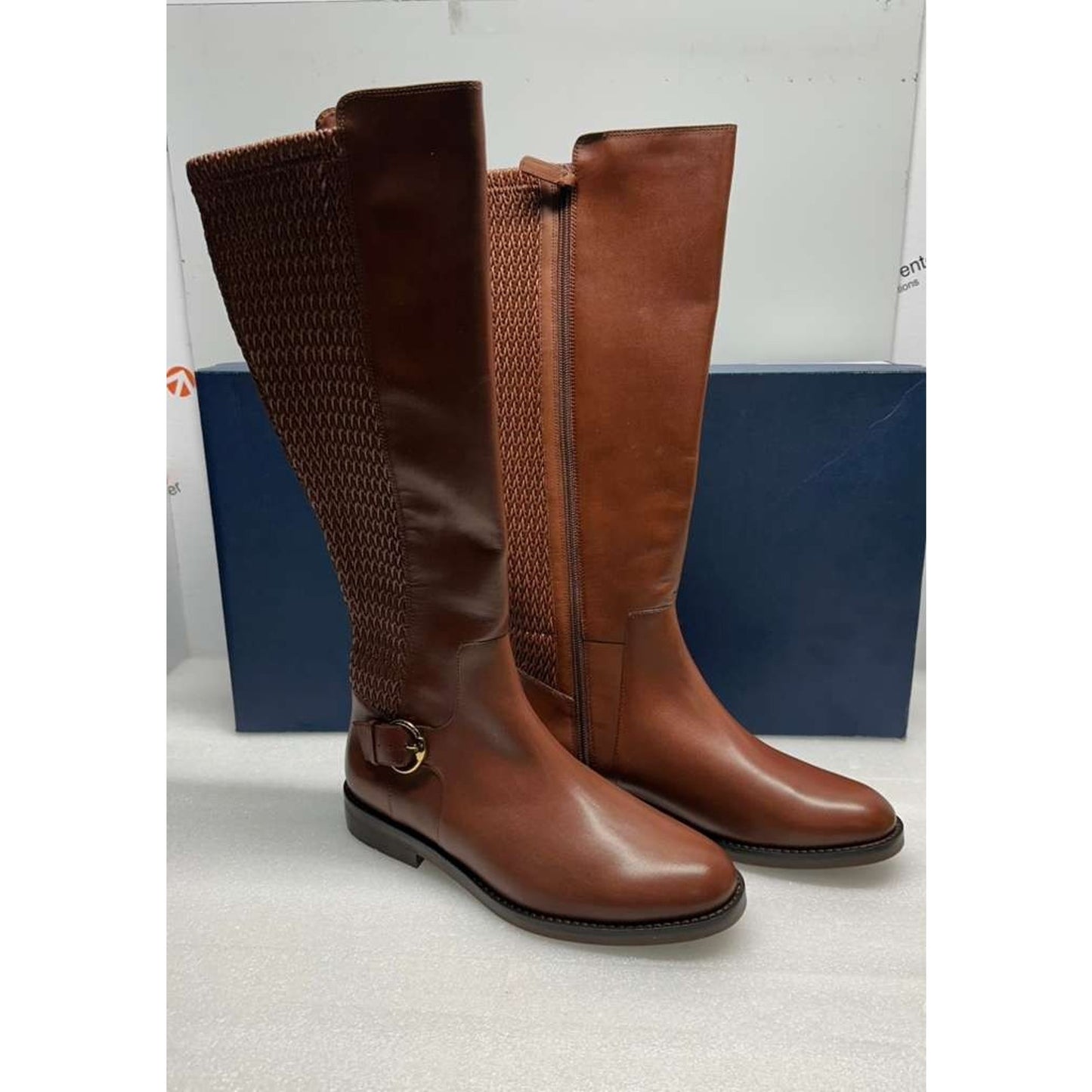 Cole Haan Women's Clover Stretch Tall Boot Knee High Brown Size 8.5-M