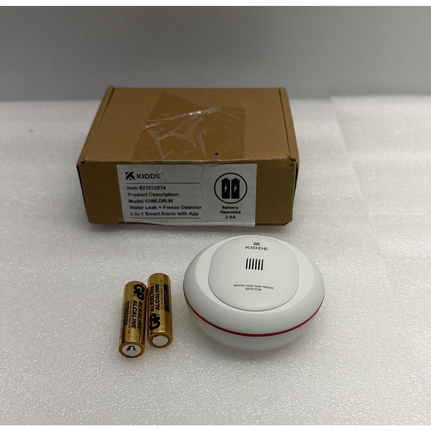 Kidde 60WLDR-W Smart Water Leak + Freeze Detector White WiFi Battery