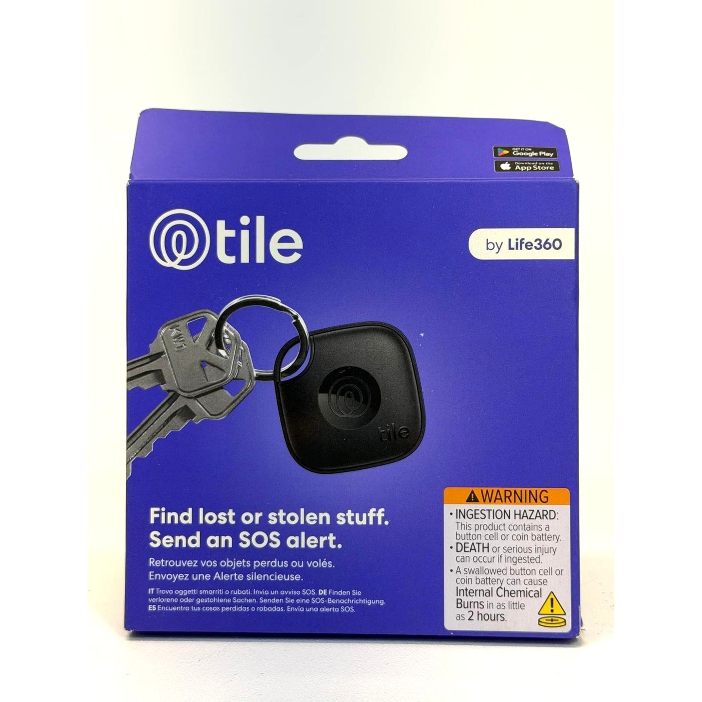 Life360 Tile - Bluetooth Tracker, Keys Finder, Item Locator for Keys, Bags &More