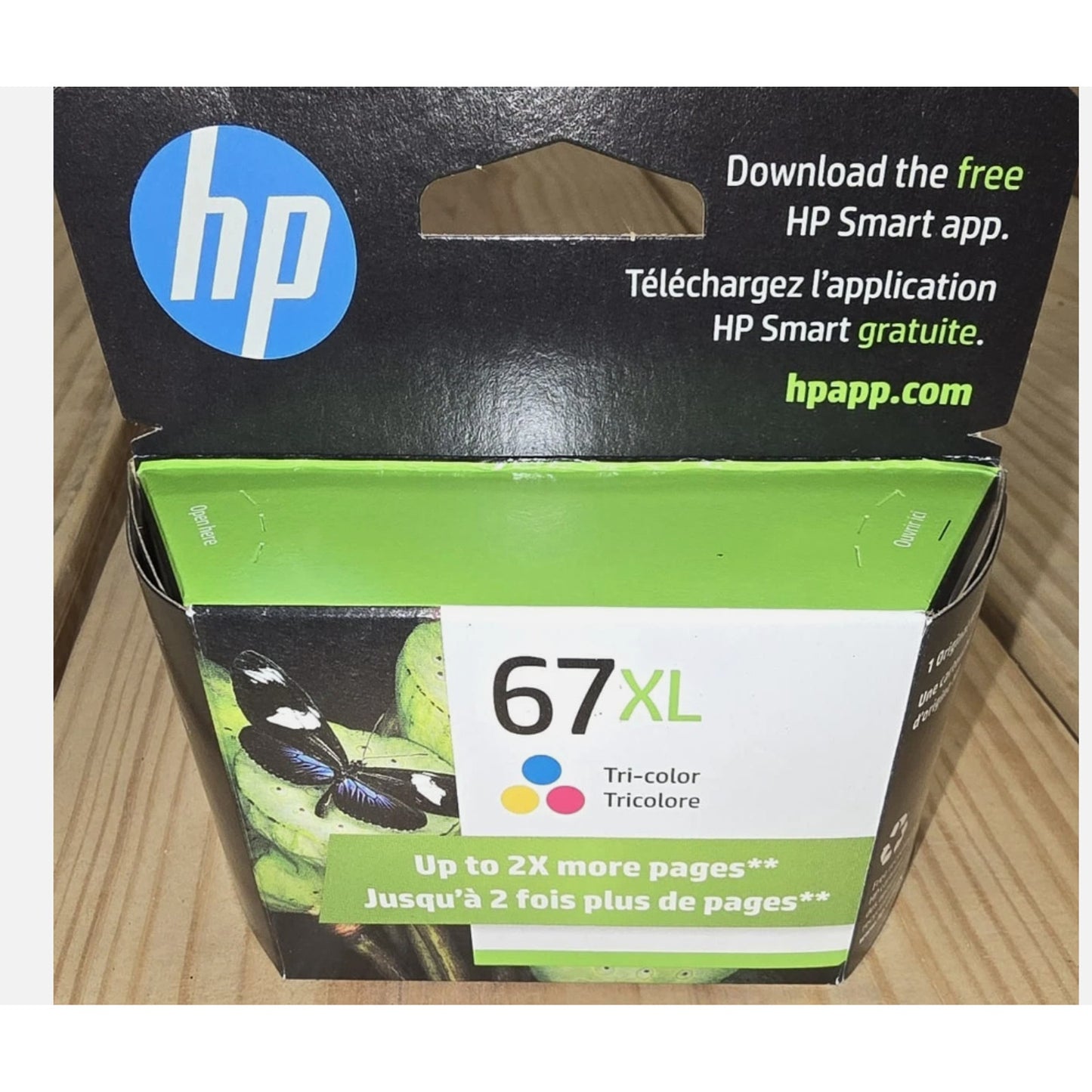 HP 67XL Tri-Color Original Ink Cartridge (3YM58AN), oct-2025