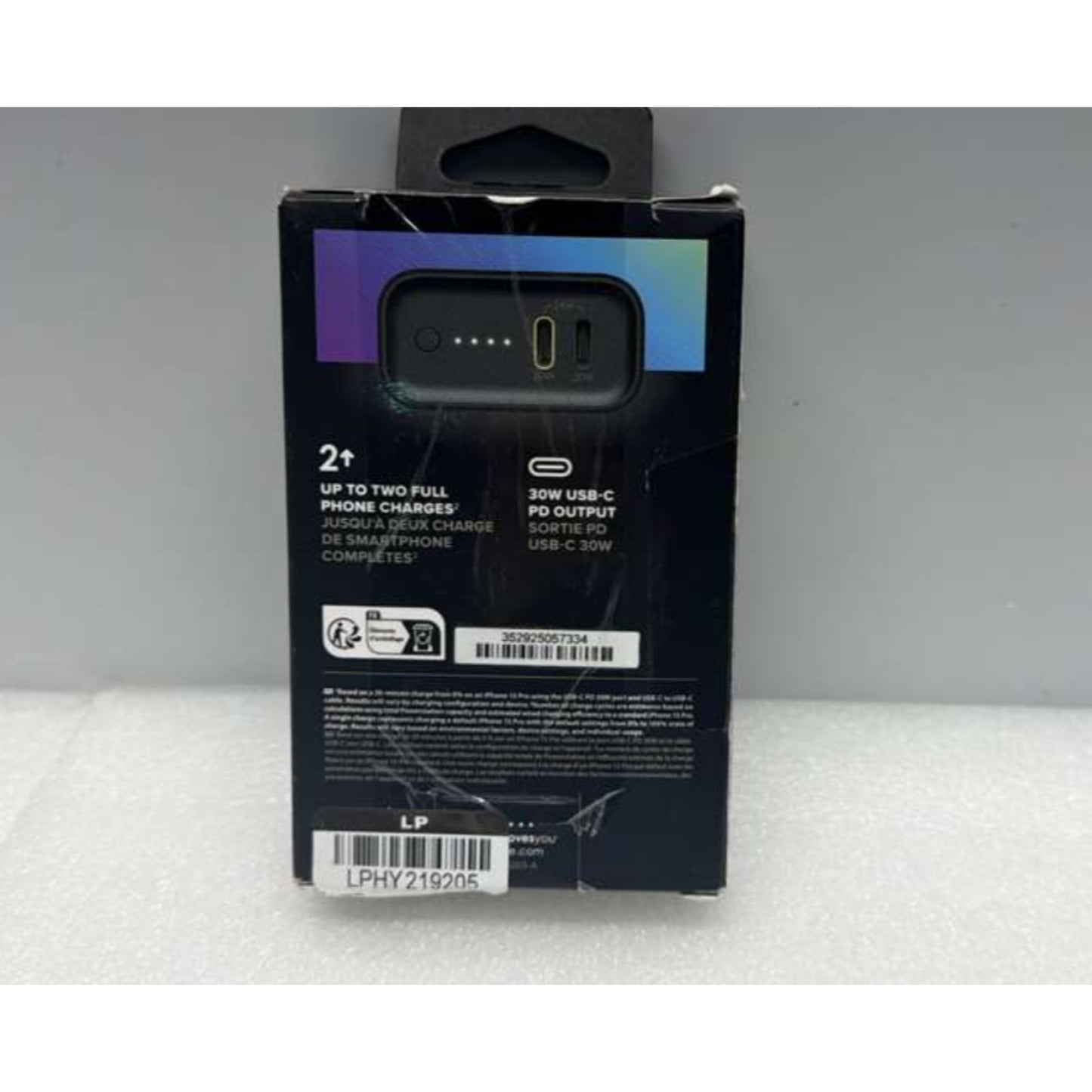 mophie - Powerstation 10,000mAh Power Bank (Gen 3) For iPad, iPhone, Google P...
