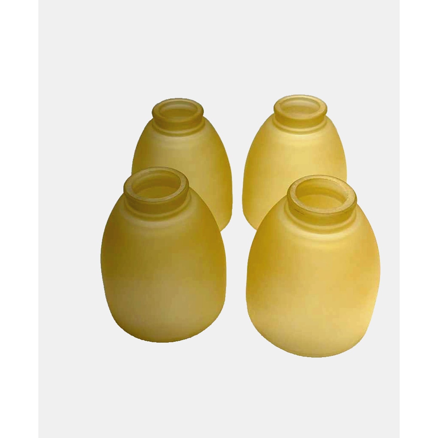 23170-A Contemporary Amber Ceiling Fan Replacement Glass Shade, 2-1/8" Fitter...