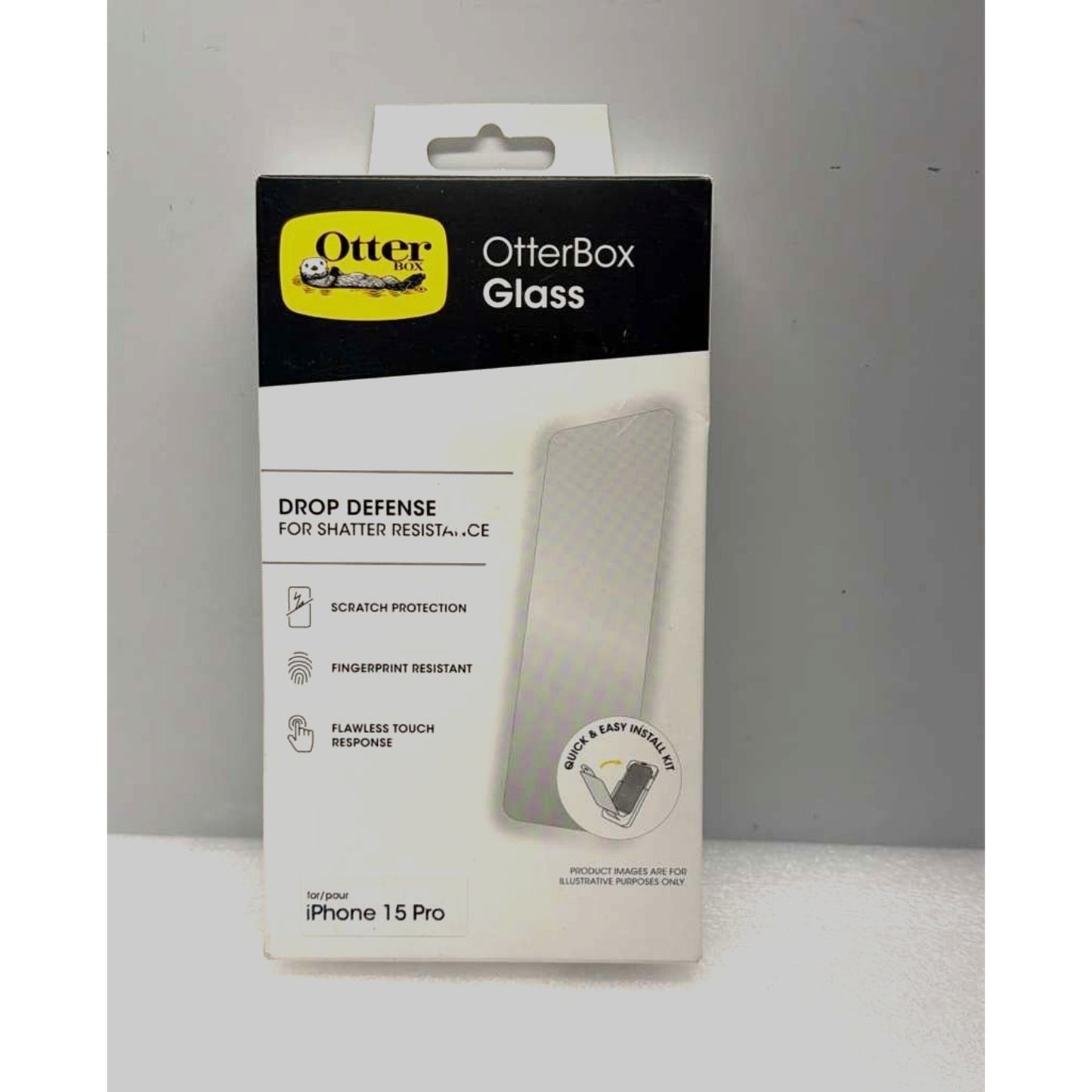 OtterBox Glass Screen Protector Apple iPhone 15 Pro Scratch Resistant - New