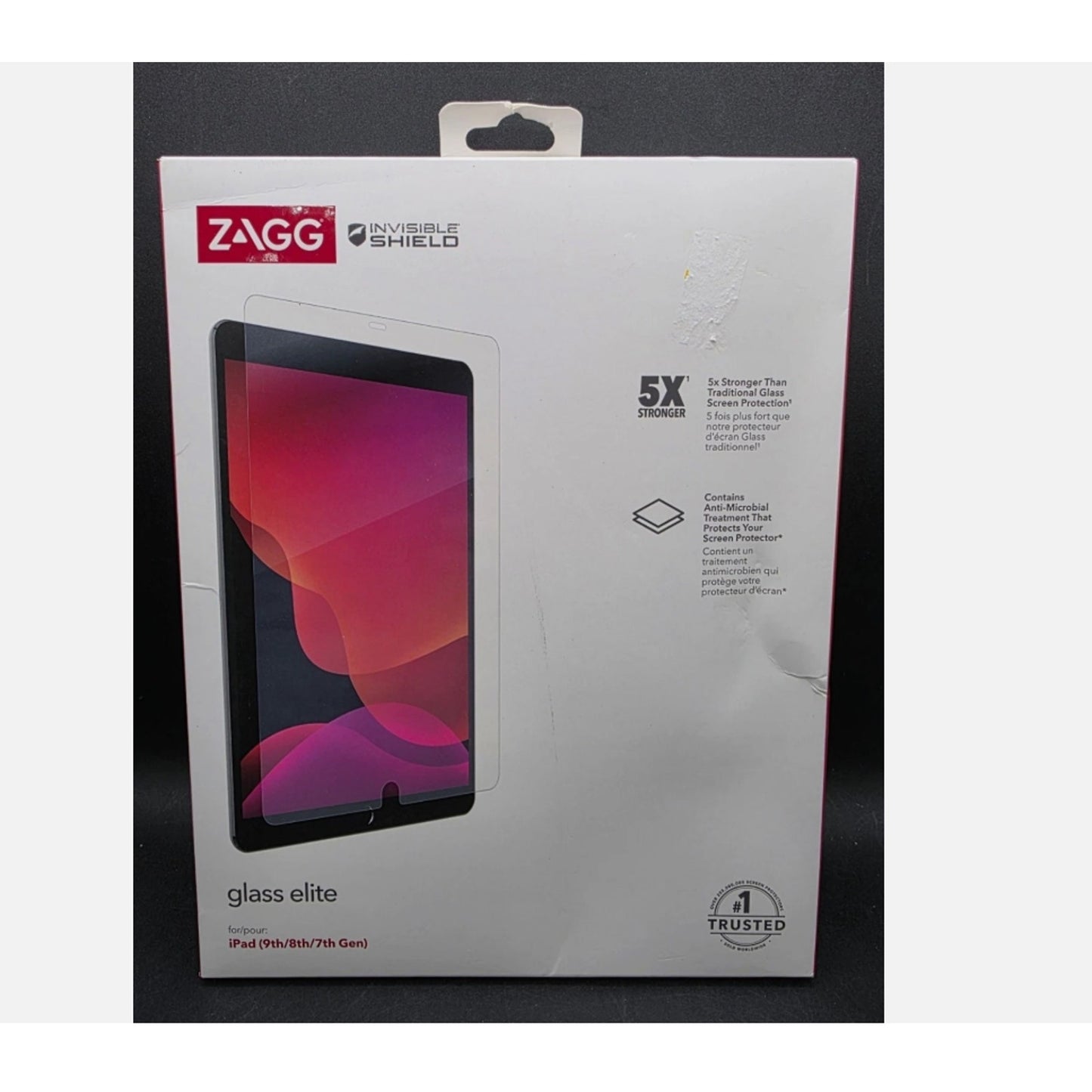 ZAGG Glass Elite Screen Protector For iPad 9th/8th/7th Gen 5X, 840056177154