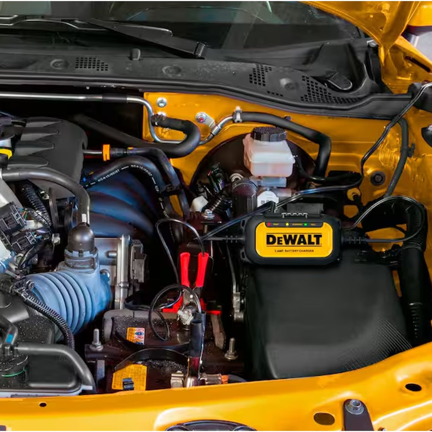 NEW DeWalt DXAEC2 Professional 6-12 V Battery Charger w/ Clamps, Ring Terminals