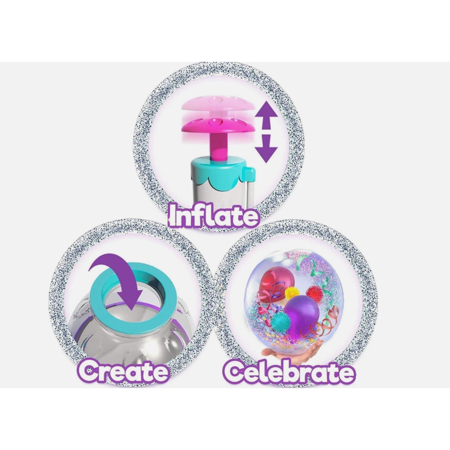 Stuffaloons Deluxe Stuffed Balloon Maker Kit Mini Deco Balloons Sparkle