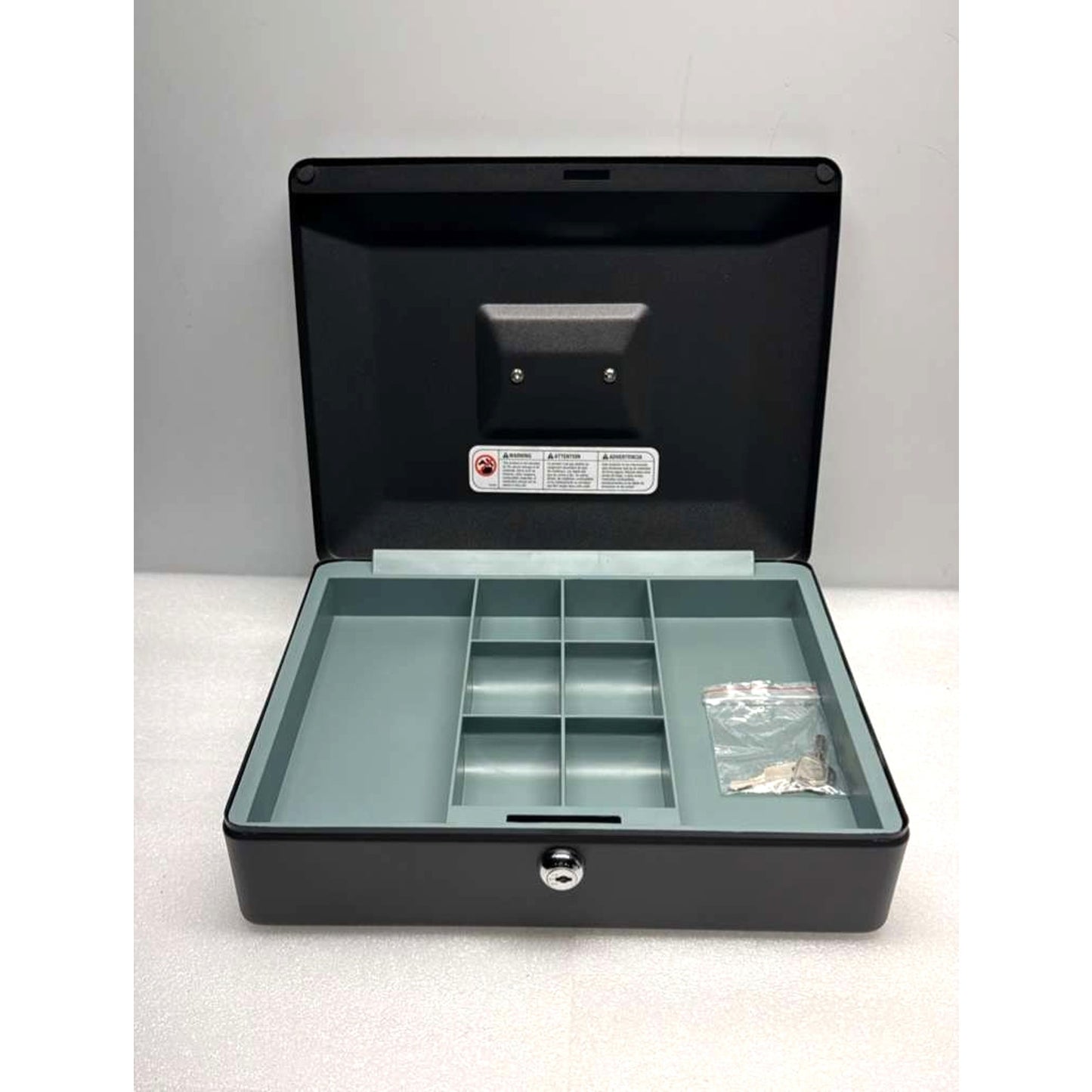 SentrySafe Money Safe Cash Box with Tray and Key Lock 0 21 Cubic Feet 3 75 x 12