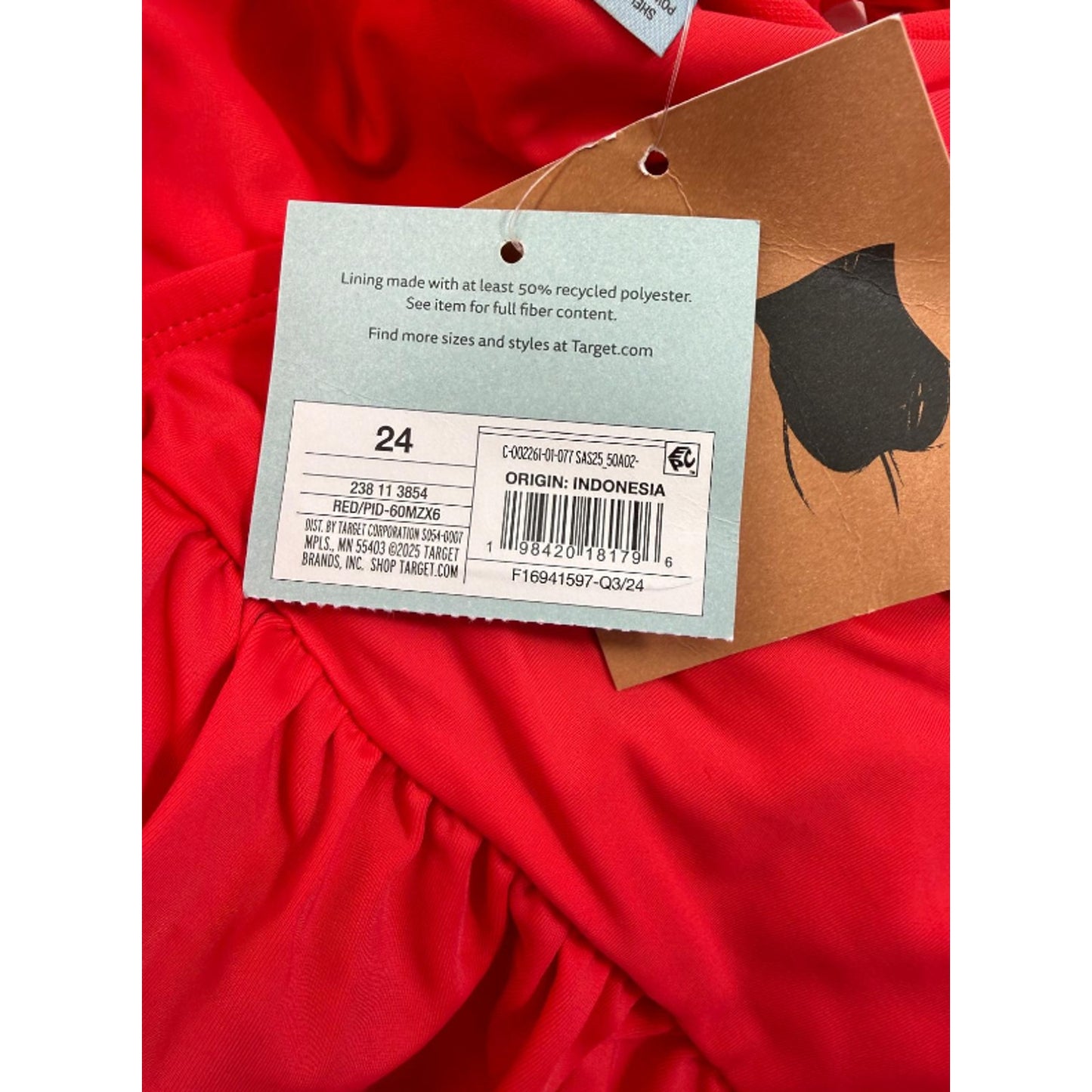 Women's Shirred Full Coverage One Piece Swimsuit - Shade & Shore™ Red 24