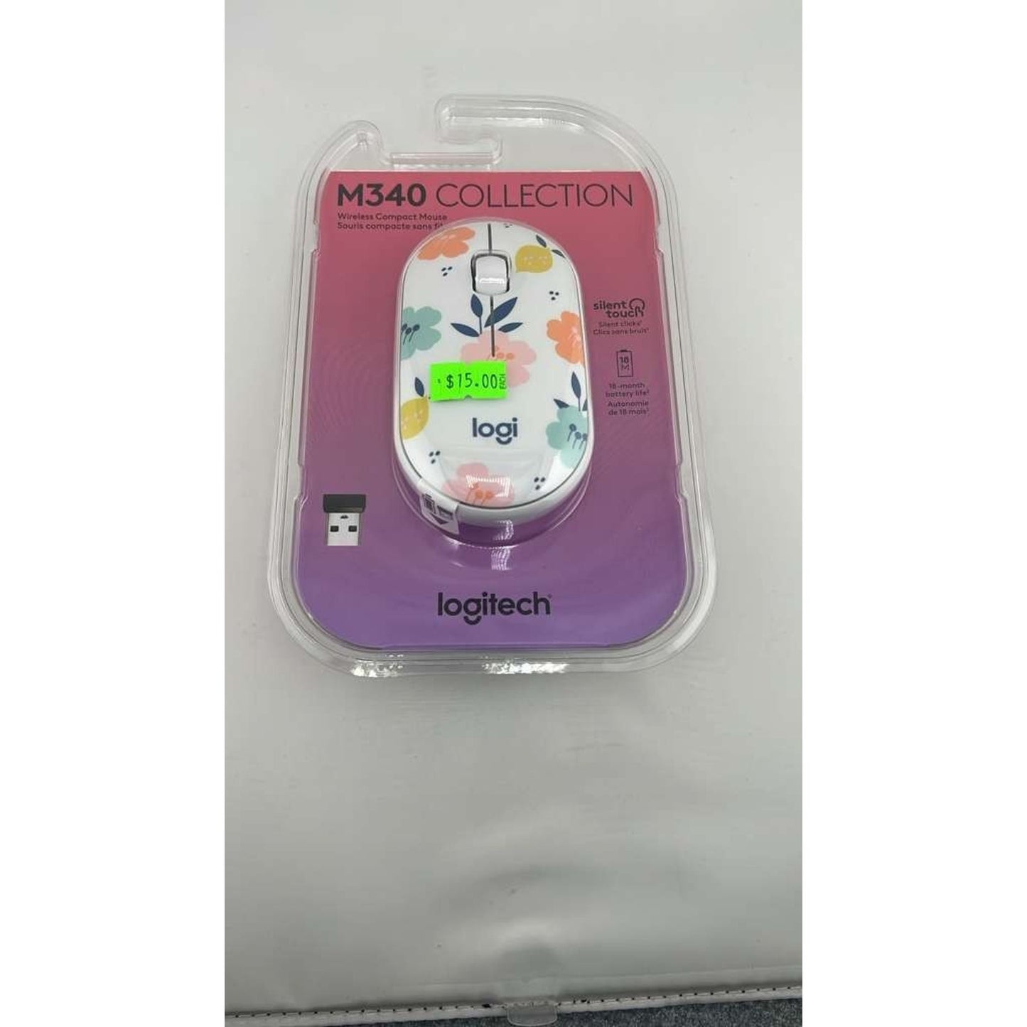 Logitech M340 Mouse - Floral Bouquet