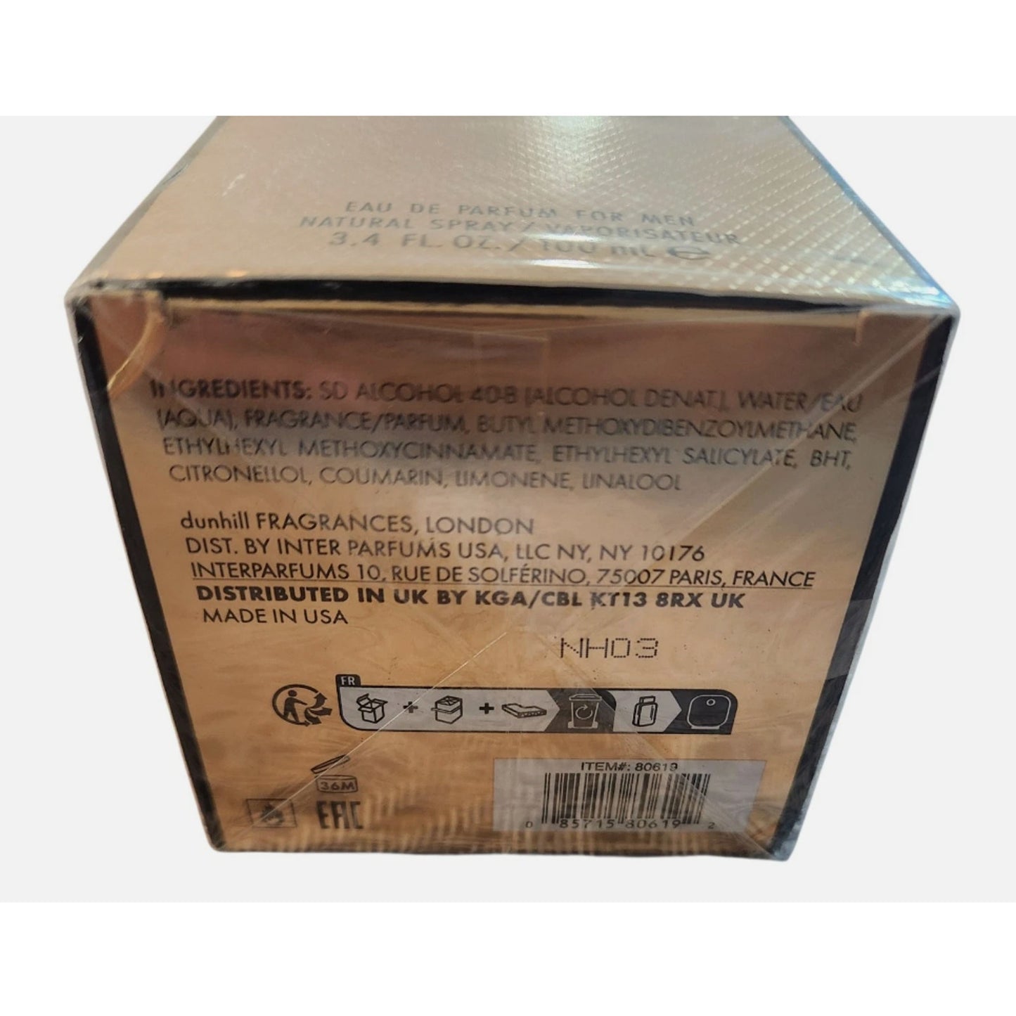 Dunhill Icon Absolute By Alfred Dunhill Eau De Parfum 3.4 OZ FOR MENS