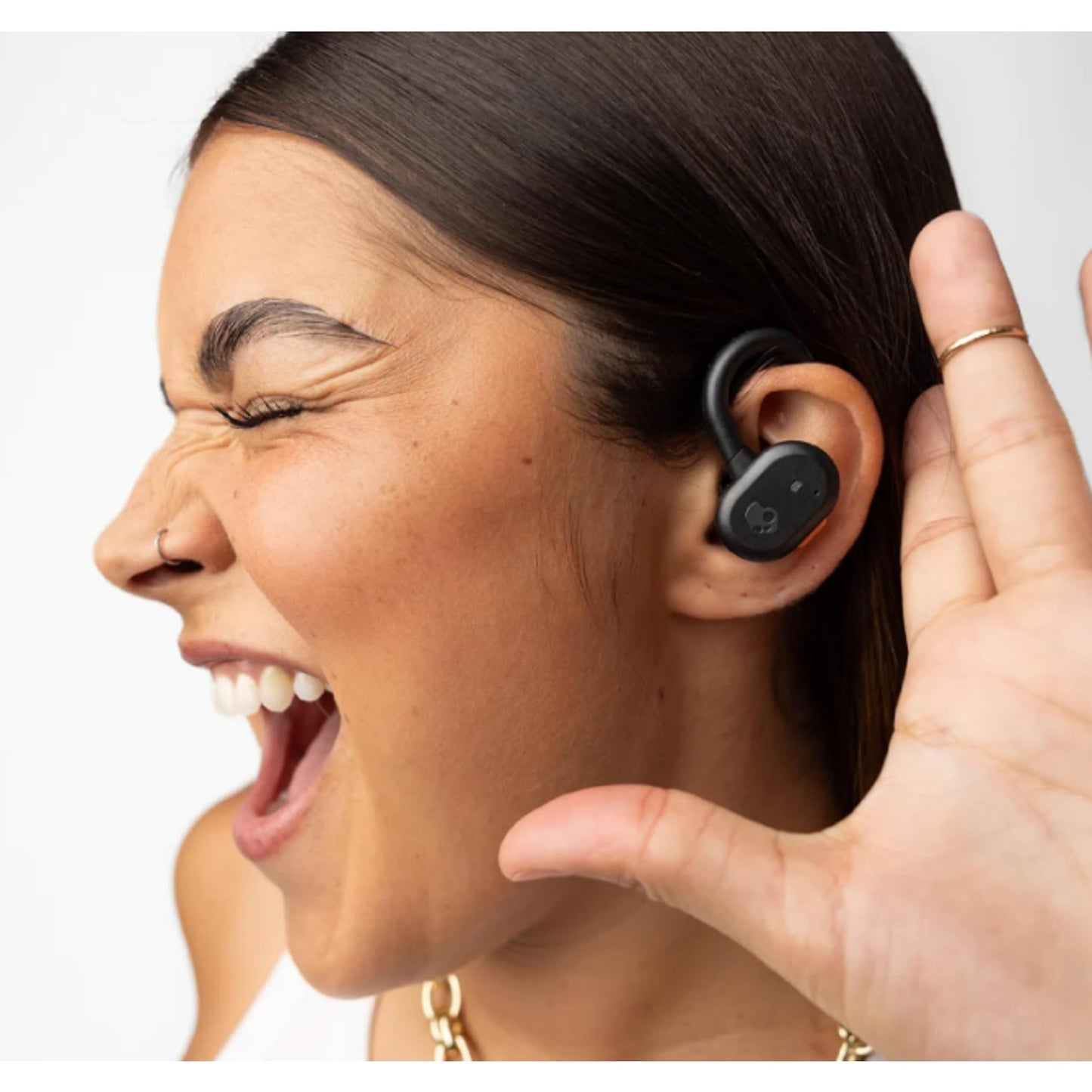 Skullcandy - Push Active True Wireless Sport Earbuds - Black/Orange