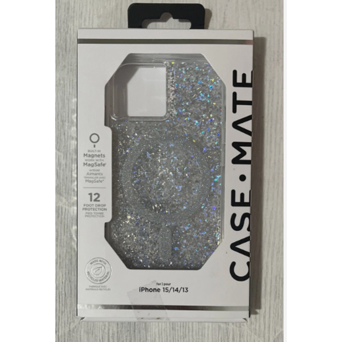 Case-Mate Twinkle Diamond MagSafe Case for Apple iPhone 15/14/13, 840171731491