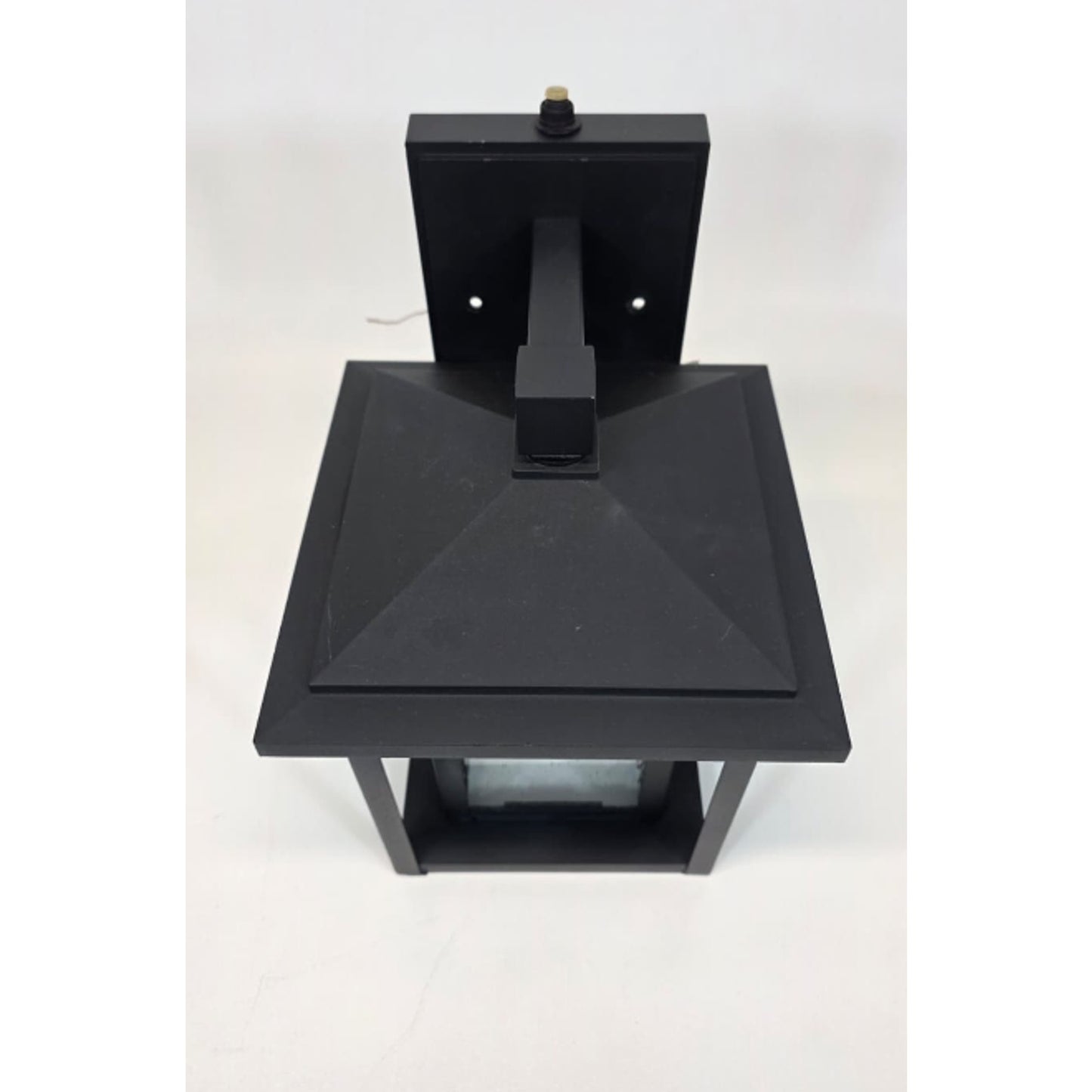 Mauvo Canyon 11” Black Dusk to Dawn Small LED Outdoor Wall Light Fixture Sconce
