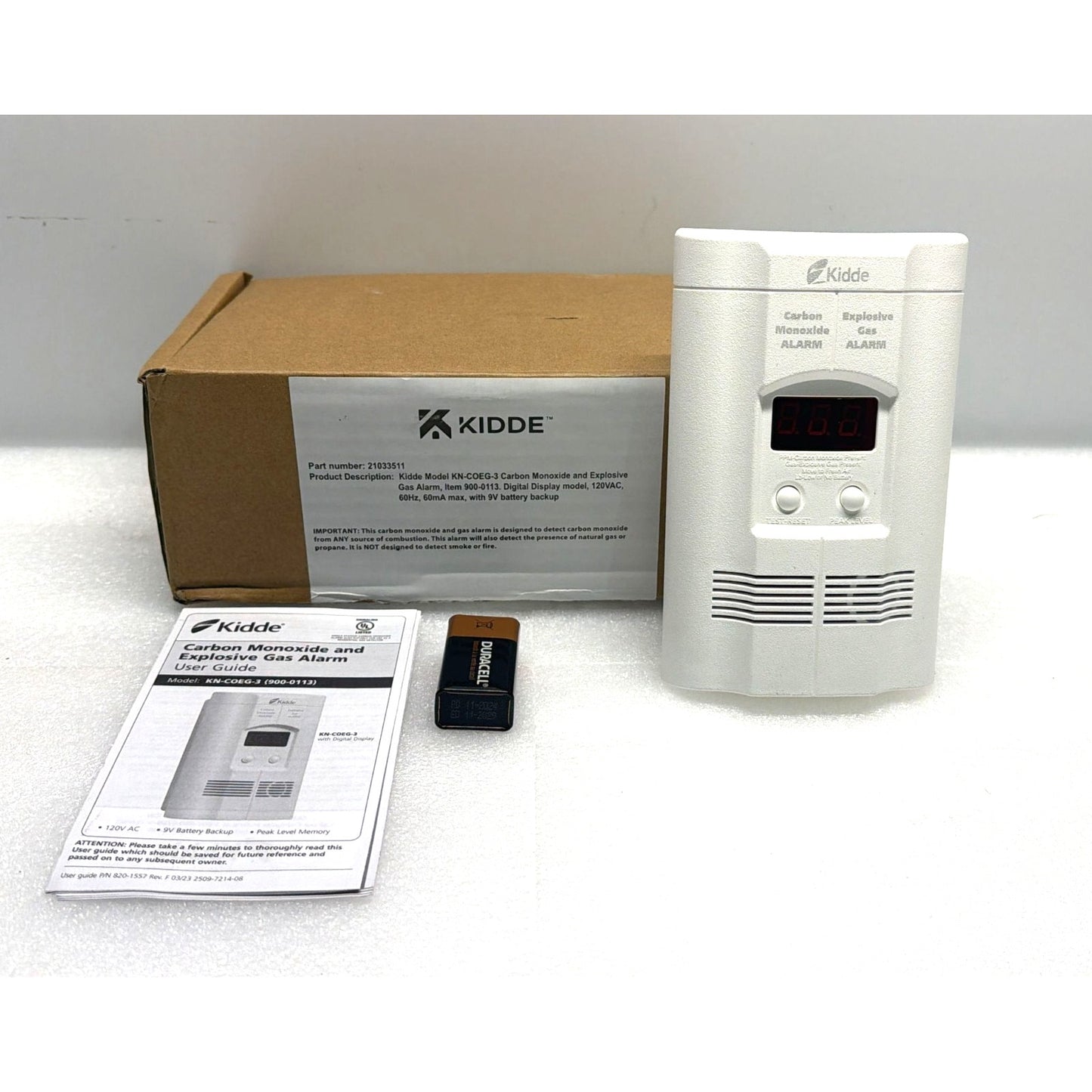 KN-COEG-3 Carbon Monoxide & Explosive Gas Detector CO Propane Methane