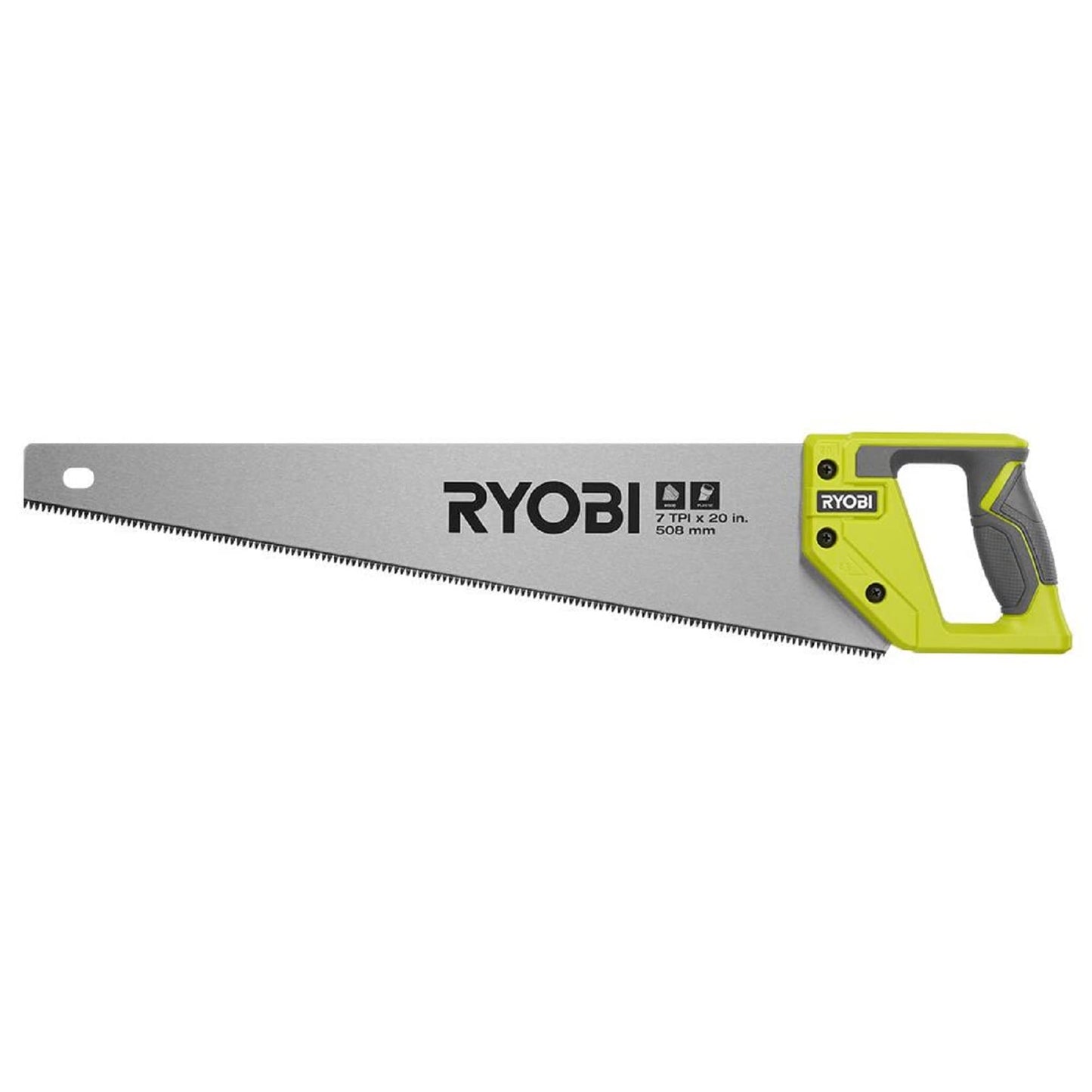 RYOBI 20 in. 7 TPI Hand Saw with Steel Blade