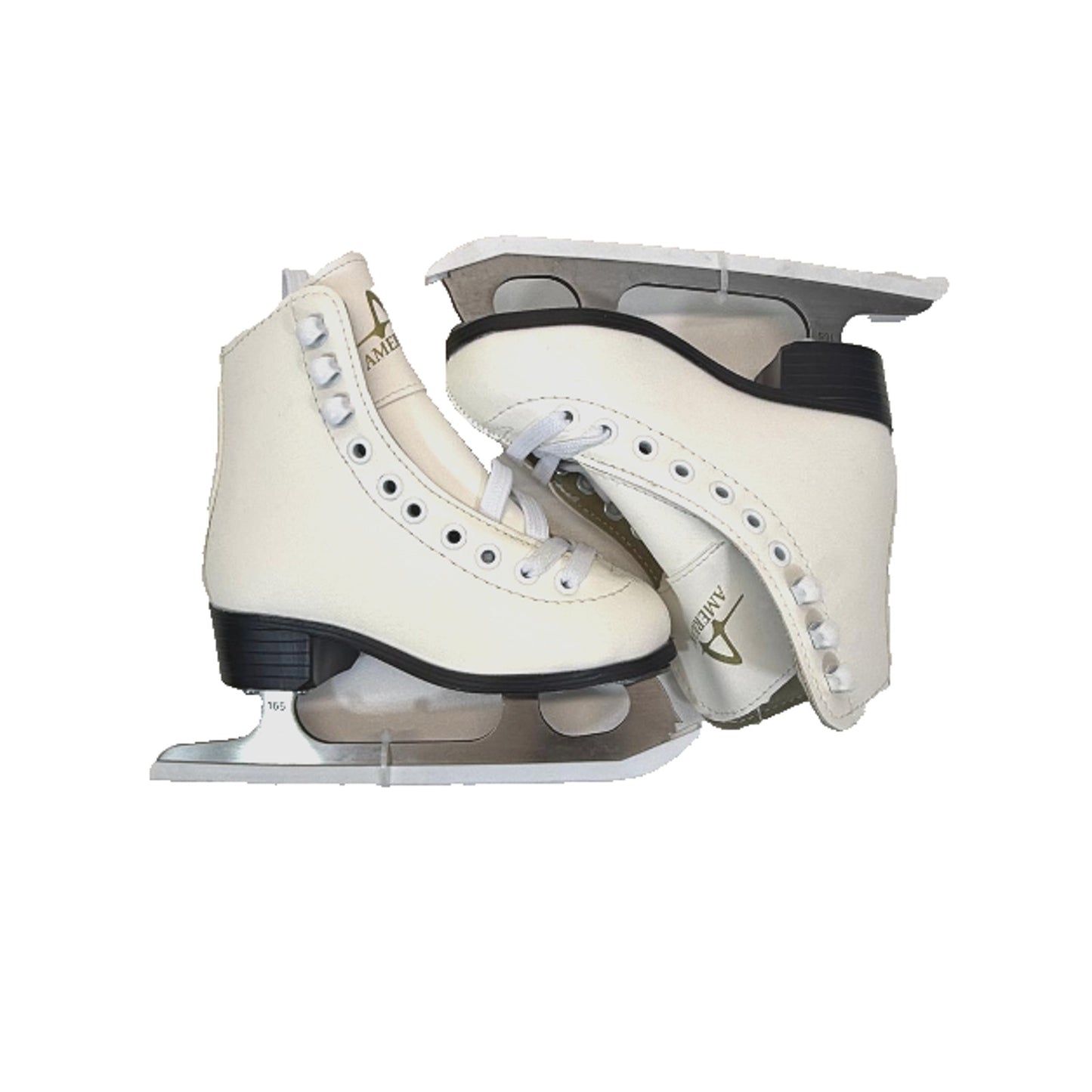 American Athletic Girls Tricot-Lined Ice Skates Size 9