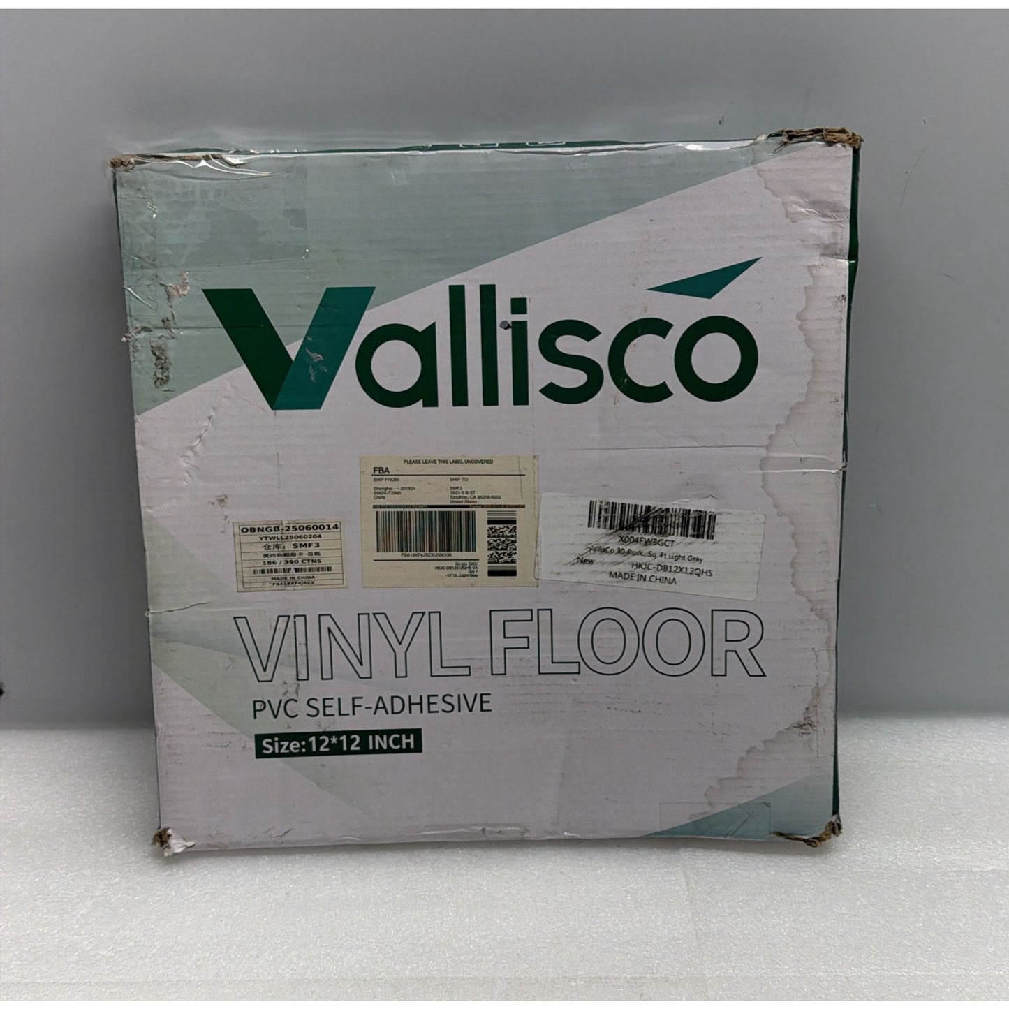 VallisCo 30pk 12"x12" Self-Adhesive Carpet Tiles Anti-Slip Peel & Stick Floor