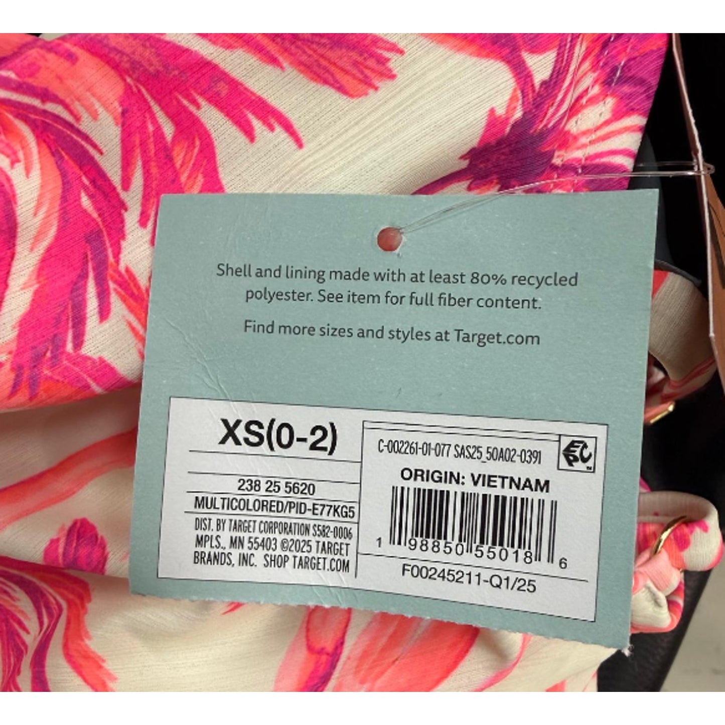 Women's Textured Palm Print High Leg Cheeky Swimsuit - Shade & Shore XS 0-2