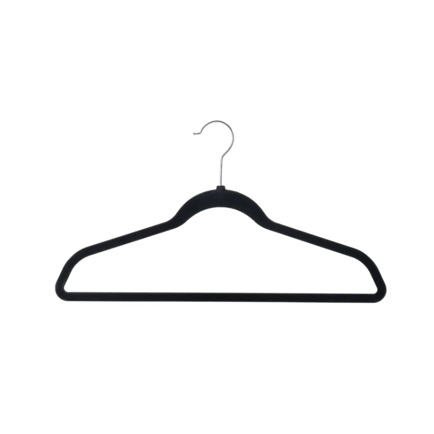 Flocked Velvet Hangers - 100-Pack Clothes Hanger - Black - 1806391