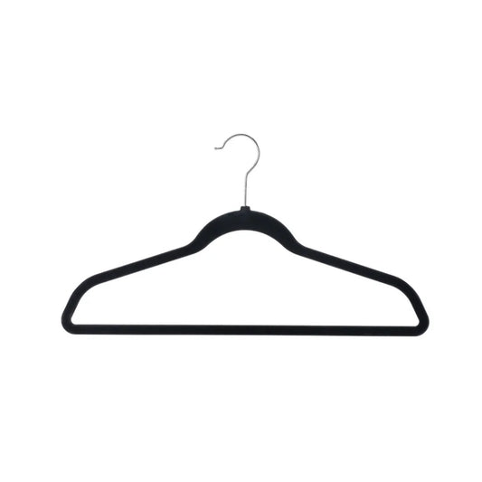 Flocked Velvet Hangers - 100-Pack Clothes Hanger - Black - 1806391