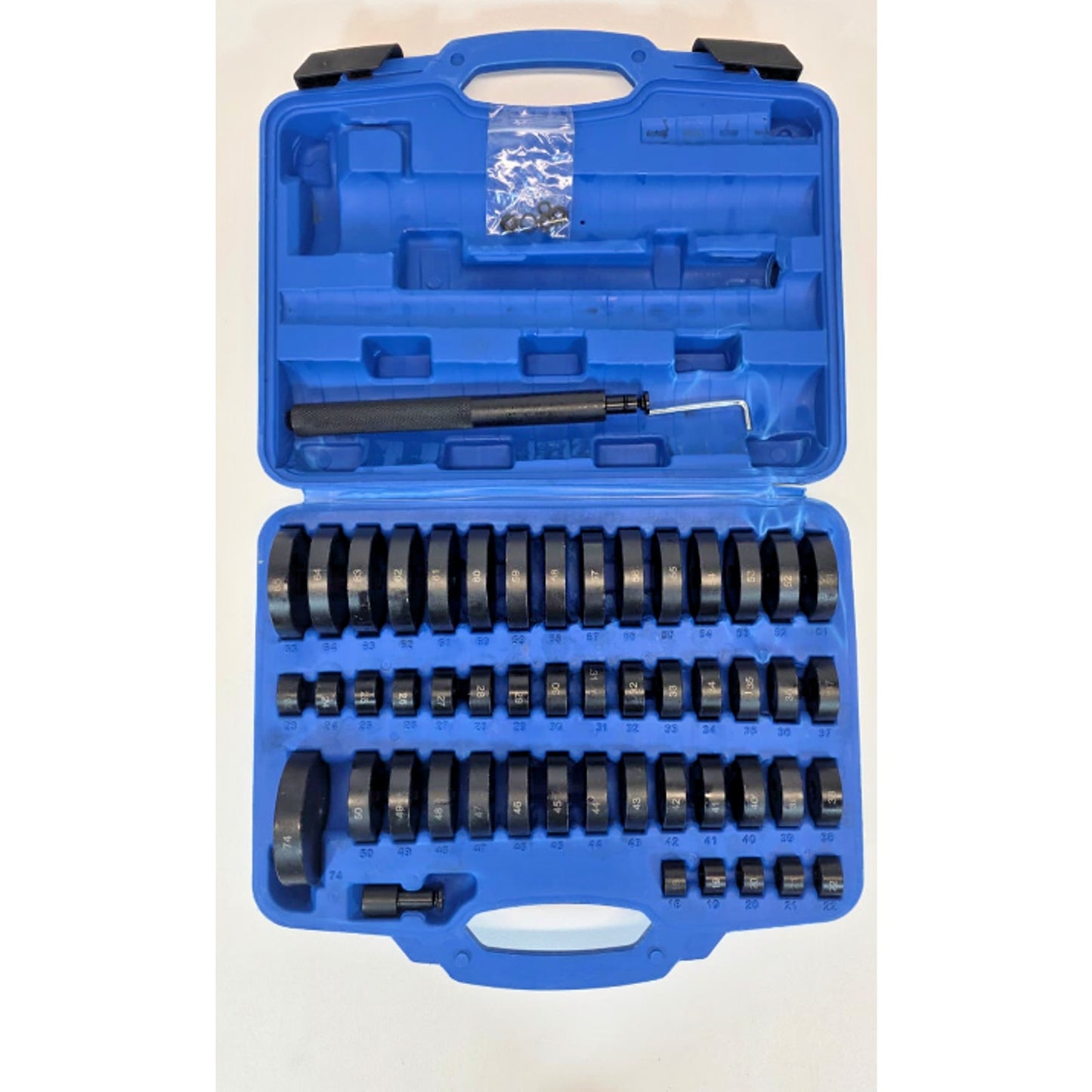 52PCS Bearing Seal Driver Set 18–65mm & 74mm Bushing Race Installer Kit