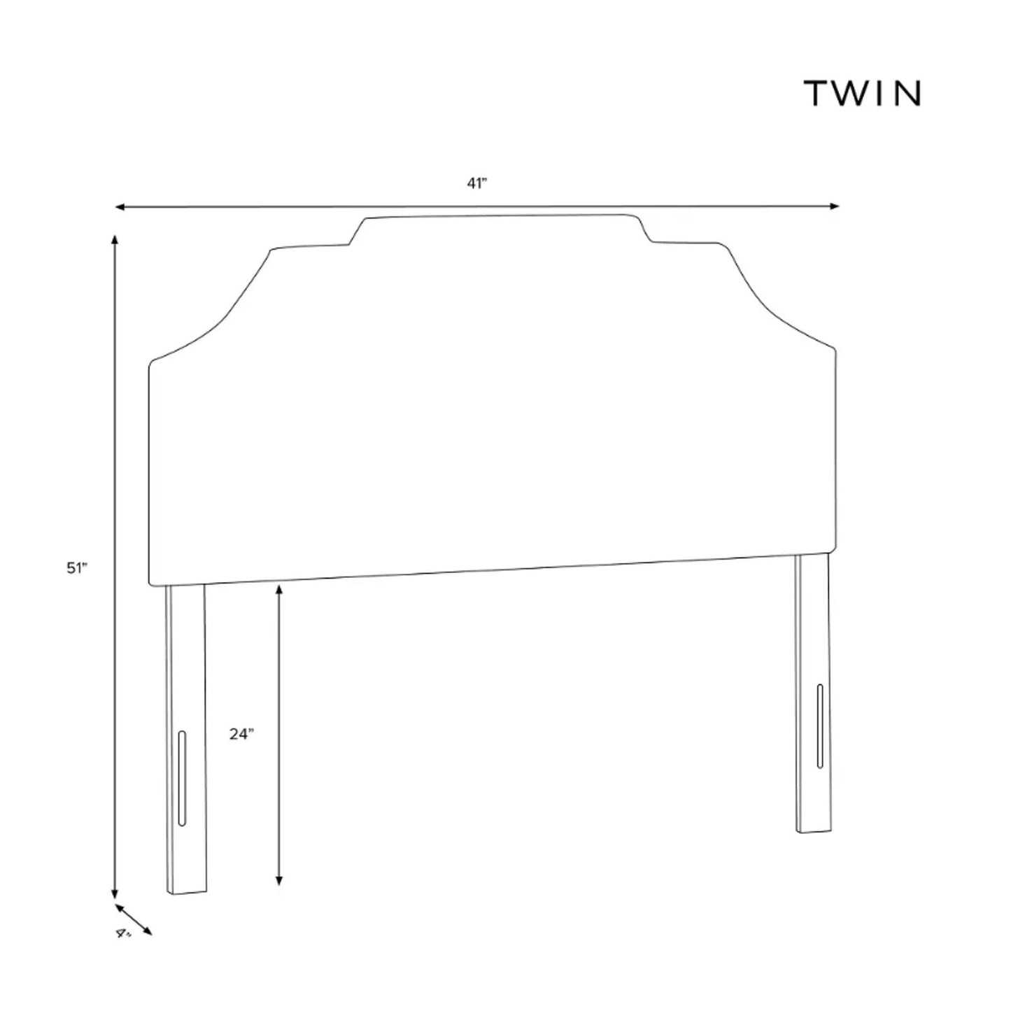 (Twin) Notched Headboard - Threshold™ designed with Studio McGee