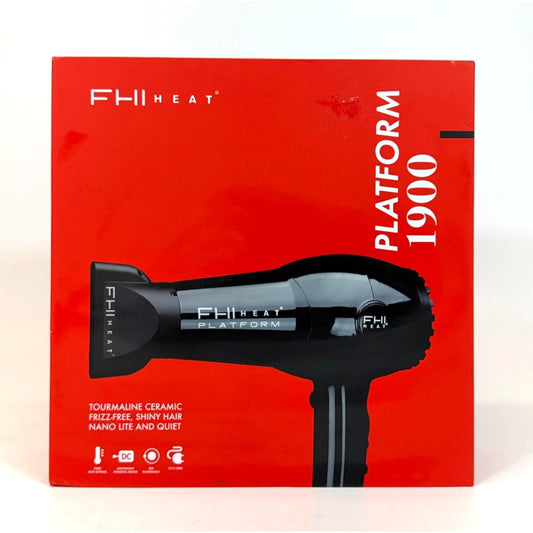 FHI Heat Platform 1900 Tourmaline Ceramic Nano Lite Hair Dryer - 3 Attachments